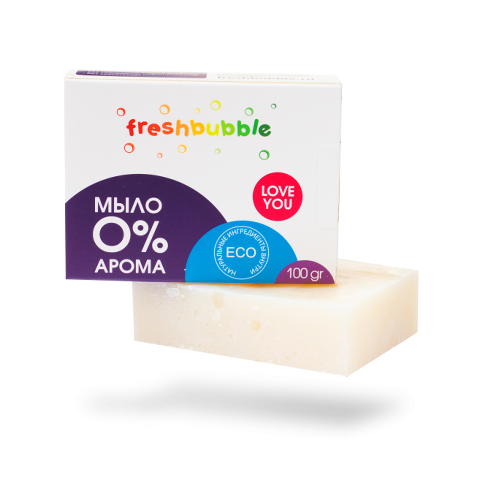 Универсальноe мыло "0% Арома" 100 г,  Freshbubble (Фрэшбабл)